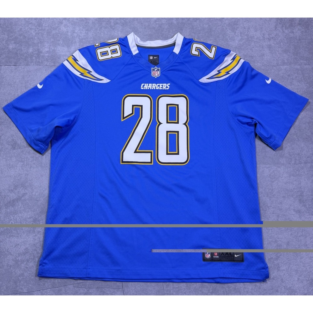 Nike LA Chargers Melvin Gordon III #28 NFL On Field Jersey Mens XXL Blue